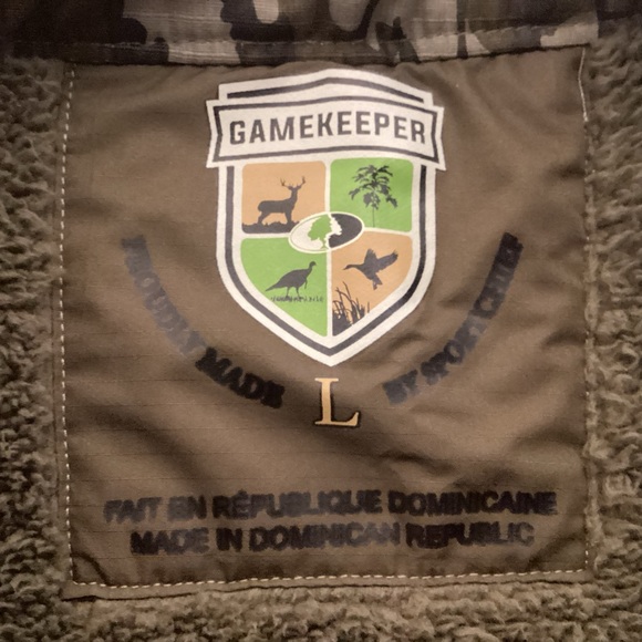 Gamekeeper Mens fleece Vest with camouflage trim size Large - Picture 8 of 11